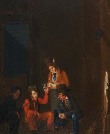 John Wesley Jarvis The Lafitte Brothers in Dominique Yous Bar France oil painting art